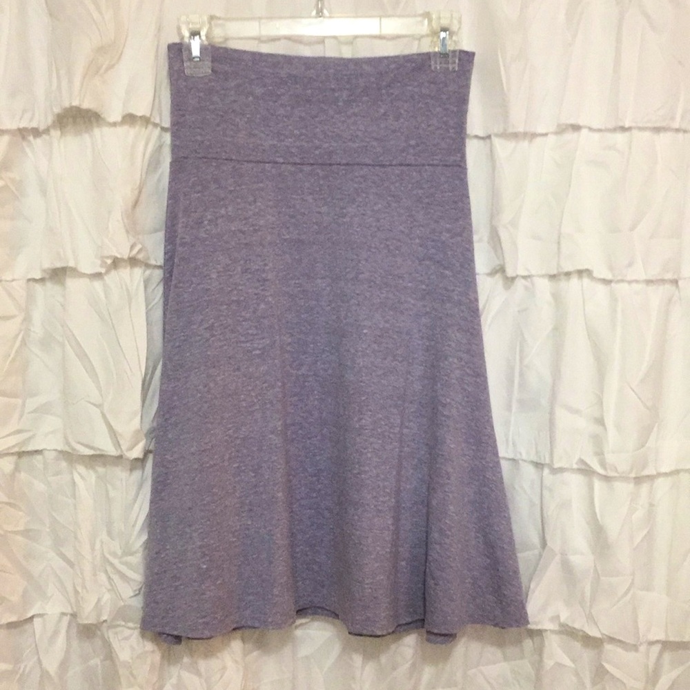 LulaRoe gray lavender skirt small